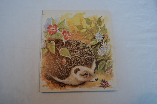 Hedgehog Upcycled Handmade Notebook